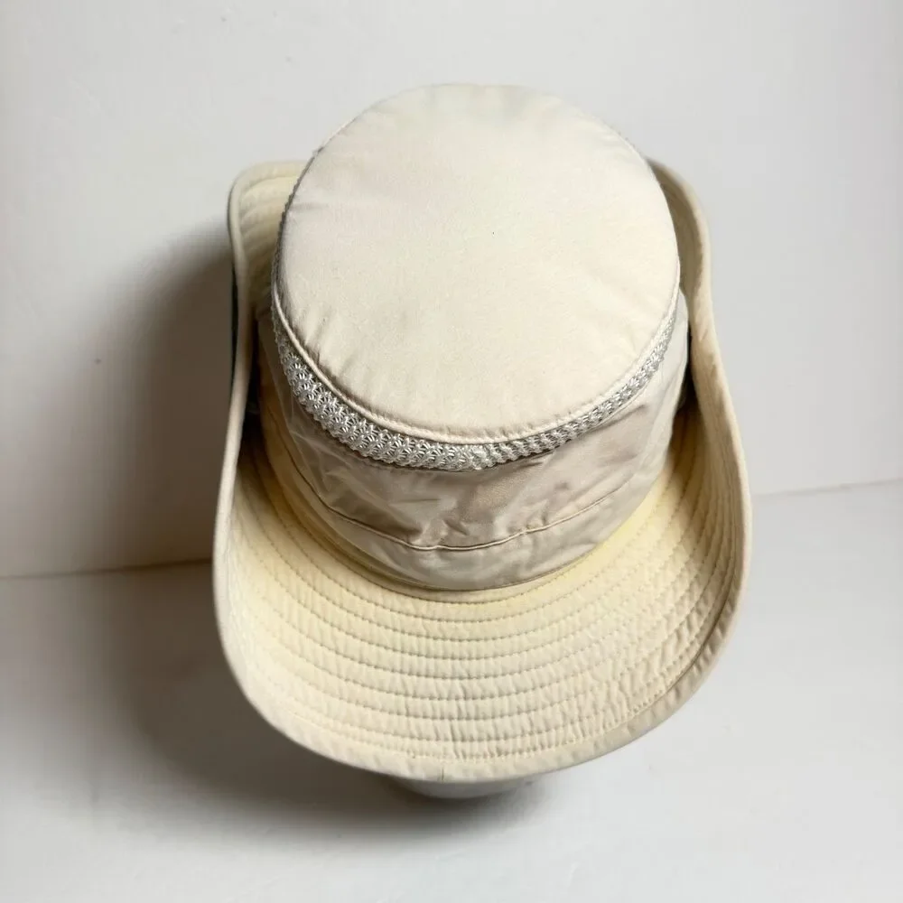 Vintage Tilley Endurables Airflo T4 Safari Hat Khaki Made Canada Size 7 1/4
